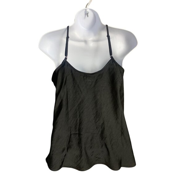 A New Day Women's Black Adjustable Strap Tank Top Detachable Rose Detail Size XS - Picture 2 of 10